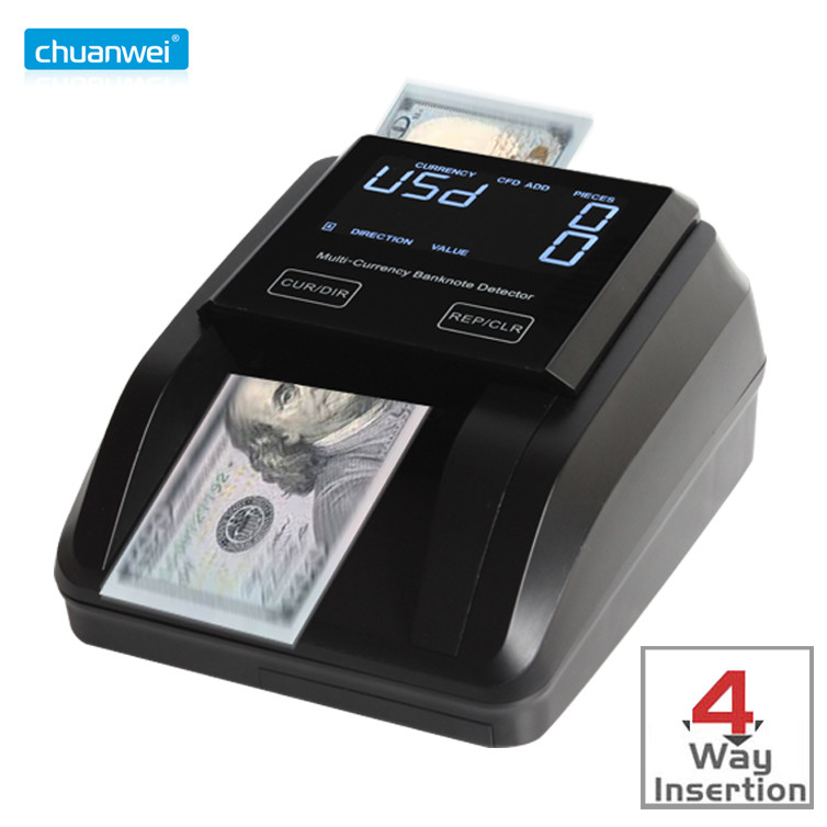 UV MG IR 0.5s Per Bill Counterfeit Money Detector Note Detector Machine VND